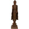 Oriental Furniture Oriental Furniture 21 in. Standing Semui-in Rust Patina Buddha Decorative Statue