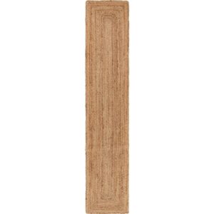 LR Home 80 in. x 16 in. Natural Jute Classic Braided Runner