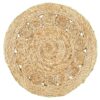 LR Resources 15 in. Natural Jute LR32017-NAT15 Natural Placemat (Set of 2)