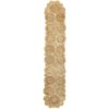 LR Resources Natural Jute Rectangle 1 ft. 4 in. x 6 ft. 8 in. Indoor Natural Table Runner