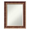 Amanti Art Manhattan 24 in. W x 30 in. H Framed Rectangular Beveled Edge Bathroom Vanity Mirror in Burnished Bronze