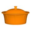 Fiesta Butterscotch Large Covered Casserole With Lid