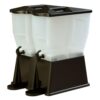 Carlisle 3 gal. Double Economy Reservoir and Trim Polypropylene Black Beverage Dispenser