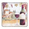 Certified International 12.5 in. Multi-Colored Stoneware Tuscan Breeze Square Platter