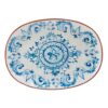 Certified International Porto Multi-Colored 17 in. x 12.5 in. Ceramic Oval Platter