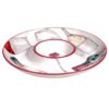 Certified International Napa 13.5 in. Multi-Colored Earthenware Chip and Dip
