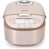AROMA 4 Qt. Champagne Electric Multi-Cooker with Ceramic Pot