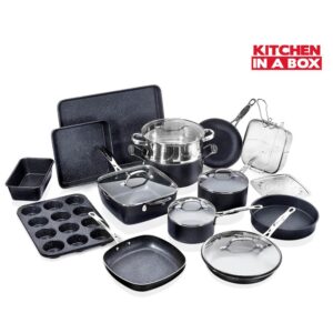 GRANITESTONE 20-Piece Aluminum Ultra-Durable Non-Stick Diamond Infused Cookware and Bakeware Set