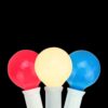 Sienna 10-Light Red, White and Blue 4th of July G40 Globe Lights with White Wire