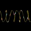 Brite Star 35-Light Battery Operated Invisalite Dot LED Raindow Multi-Light Set, Gold Wire (Set of 3)