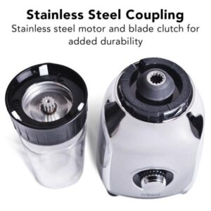 Tribest 42 oz. 4-Speed Chrome Personal Blender