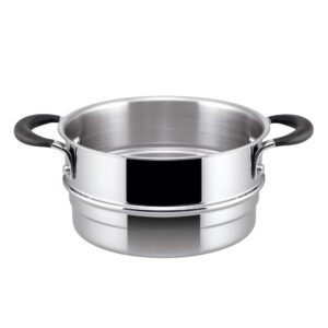 Circulon Momentum 3 qt. Stainless Steel Nonstick Sauce Pot with Glass Lid