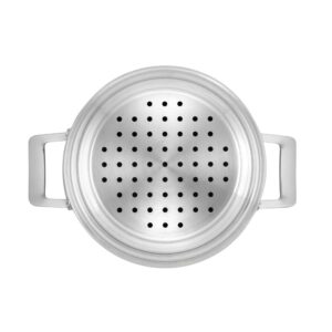 Circulon 2 qt. Stainless Steel Stovetop Steamers with Glass Lid