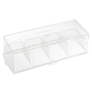 Classic Cuisine Cold Condiment Tray with Ice Chamber