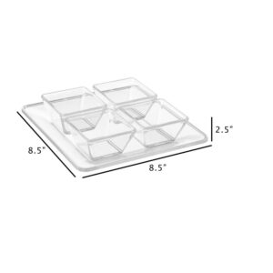 Classic Cuisine 4-Dish Serving Tray Set