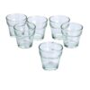 Light In The Dark Clear Glass Flower Pot Votive Candle Holders (Set of 36)
