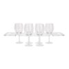 Mind Reader 19 in. W x 7 in. H x 0.5 in. D Acrylic Clear Barware 8-Wine Glass Holder with Built-In Handles
