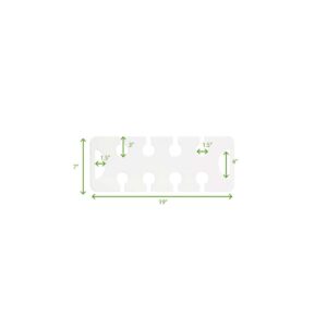 Mind Reader 19 in. W x 7 in. H x 0.5 in. D Acrylic Clear Barware 8-Wine Glass Holder with Built-In Handles