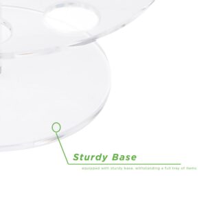 Mind Reader 9.75 in. W x 4.25 in. H x 9.75 in. L Round Clear Acrylic 14-Slot Ice Cream Cone Holder Food Cone Serving Tray