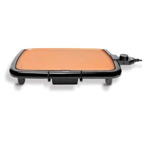 Boyel Living Nonstick Electric Skillet, Cool-TouchElectric, 1200-Watts, (Copper)