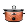 Brentwood Appliances Diamond 3.5 Qt. Brown Slow Cooker with Tempered Glass Lid