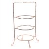 Creative Home 3-Tier Copper Plated Dinner Plate Rack, Party Food Server, Serving Rack, Fruit Presentation, Party Food Server Display
