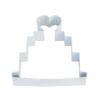 CybrTrayd Wedding Cake 4 in. White Polyresin Cookie Cutter/Recipe (Lot of 12)