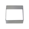 CybrTrayd 12-Piece 2.5 in. Square Tinplated Steel Cookie Cutter & Recipe