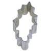 CybrTrayd 12-Piece Mini Holly Leaf Tinplated Steel Cookie Cutter & Recipe
