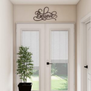 Lavish Home "Believe" Metal Cutout Sign