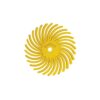 Dedeco Sunburst 7/8 in. Radial Discs - 1/16 in. Coarse 80-Grit Arbor Rotary Cleaning and Polishing Tool (48-Pack)