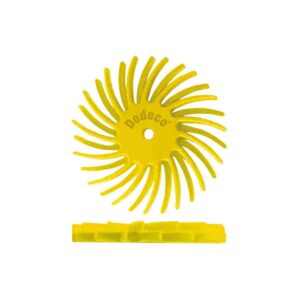Dedeco Sunburst 7/8 in. Dual Radial Discs - 1/16 in. Coarse 80-Grit Arbor Rotary Cleaning and Polishing Tool (48-Pack)