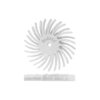 Dedeco Sunburst 7/8 in. x 1/16 in. 120-Grit Medium Dual Radial Discs Arbor Rotary Cleaning and Polishing Tool (48-Pack)