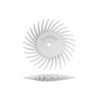 Dedeco Sunburst 7/8 in. x 1/16 in. 120-Grit Medium Knife-Edge Radial Discs Arbor Rotary Polishing Tool (48-Pack)