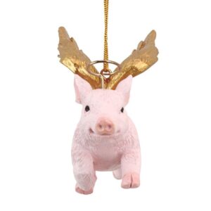 Design Toscano 3 in. Hog Heaven Flying Pig Angel Holiday Ornament