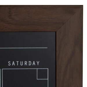 DesignOvation Beatrice Chalkboard Monthly Calendar Memo Board