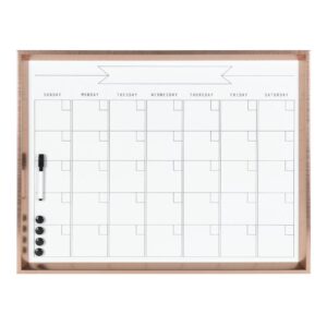 DesignOvation Calter Monthly Dry Erase Calendar Memo Board