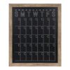 DesignOvation Beatrice Rustic Brown Chalkboard Monthly Calendar Memo Board