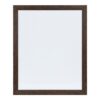 DesignOvation Beatrice Walnut Brown Rectangle Dry Erase Board Memo Board
