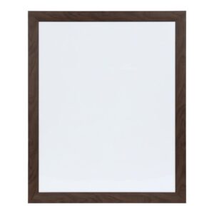 DesignOvation Beatrice Walnut Brown Rectangle Dry Erase Board Memo Board