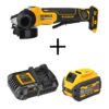 DEWALT 20-Volt MAX Cordless Brushless 4-1/2 - 5 in. Angle Grinder with FLEXVOLT ADVANTAGE and (1) FLEXVOLT 6.0Ah Battery Kit