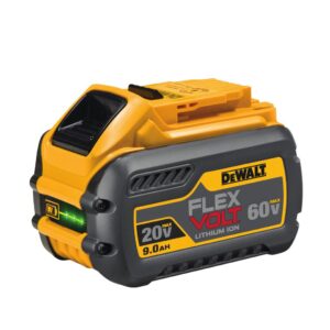 DEWALT FLEXVOLT 60-Volt MAX Brushless 4-1/2 in. - 6 in. Small Angle Grinder, (2) FLEXVOLT 9.0Ah Batteries & 6-1/2 in. Circ Saw