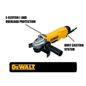 DEWALT 13 Amp Corded 6 in. High Performance Angle Grinder with No-Lock-On Paddle Switch