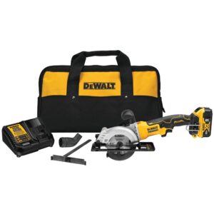 DEWALT ATOMIC 20-Volt MAX Cordless Brushless 4-1/2 in. Circular Saw with (1) 20-Volt Battery 5.0Ah & Charger