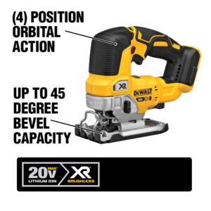 DEWALT 20-Volt MAX XR Cordless Brushless 5 in. Random Orbital Sander with Jigsaw & (1) 20-Volt Battery 5.0Ah