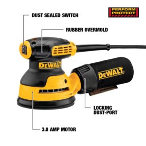 DEWALT 3 Amp Corded 5 in. Random Orbital Hook and Loop Sander