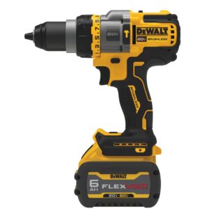 DEWALT 20-Volt MAX Cordless Brushless 1/2 in. Hammer Drill/Driver with FLEXVOLT ADVANTAGE with (1) FLEXVOLT 6.0Ah Battery