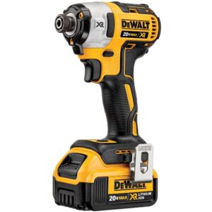 DEWALT 20-Volt MAX XR Cordless Brushless 3-Speed 1/4 in. Impact Driver, (2) 20-Volt 4.0Ah Batteries & (1) 20-Volt 5.0Ah Battery