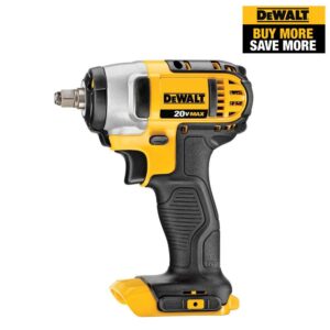 DEWALT 20-Volt MAX Cordless 3/8 in. Impact Wrench Kit with Hog Ring (Tool-Only)