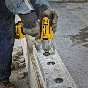 DEWALT 20-Volt MAX Cordless 1/2 in. High Torque Impact Wrench with Detent Pin & (2) 20-Volt 4.0Ah Batteries